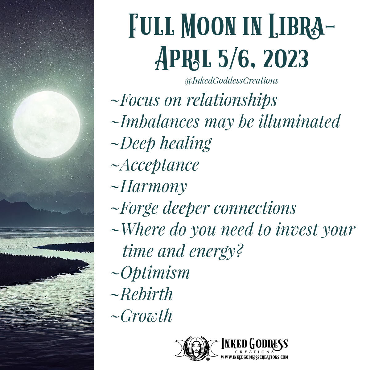 Full Moon in Libra- April 5/6, 2023 – Inked Goddess Creations