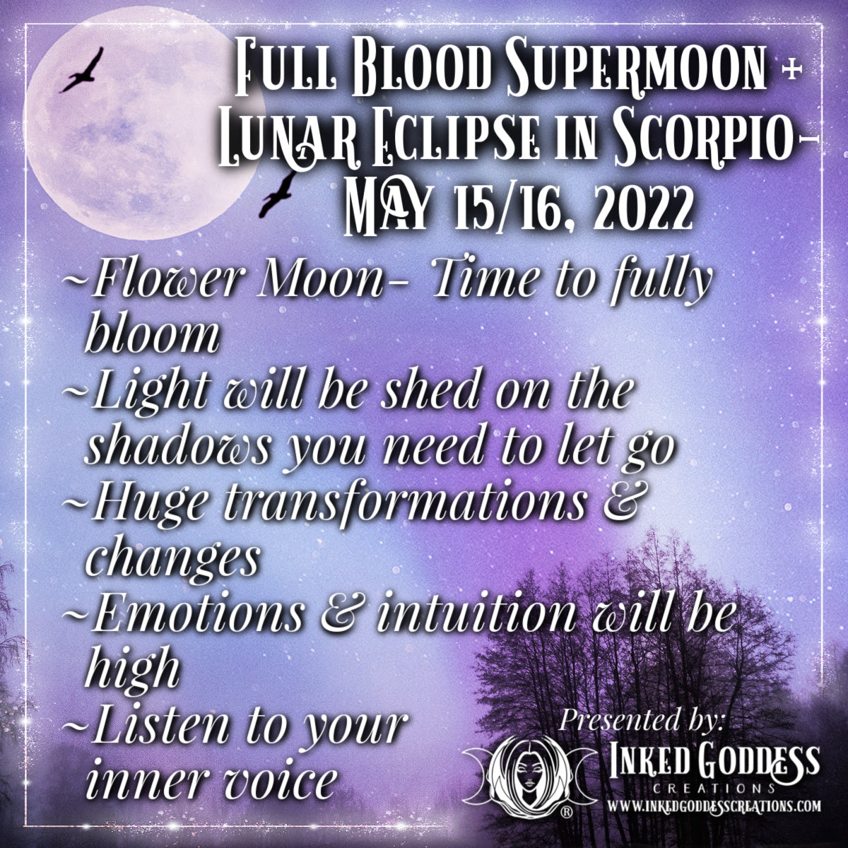 Full Blood Supermoon + Lunar Eclipse in Scorpio- May 15/16, 2022 ...