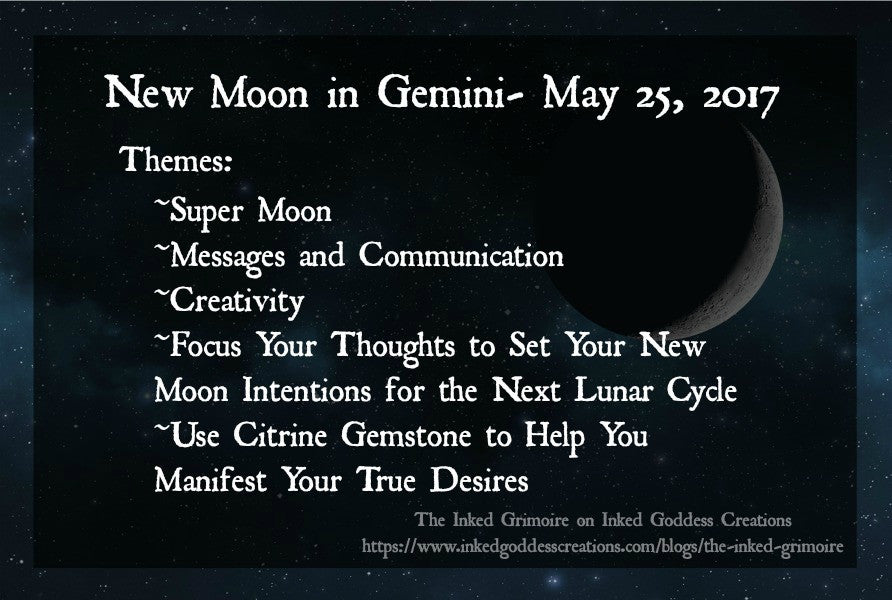 New Moon in Gemini- May 25, 2017