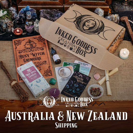 Australia & New Zealand Shipping for the Inked Goddess Creations Box
