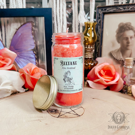 Beltane Jar Candle for New Beginnings