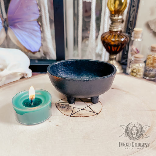 Cast Iron Mini Cauldron Bowl for Herbal Magick