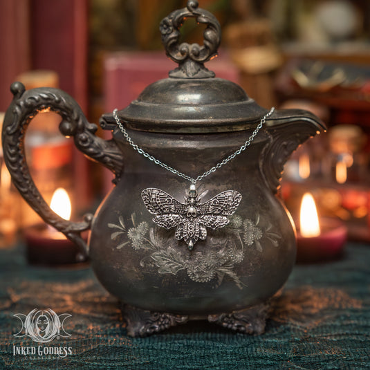 Death Moth Necklace for Transformation