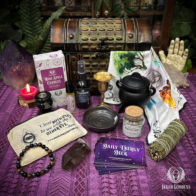 Load image into Gallery viewer, Deluxe Beginner Witchcraft Kit - Complete Altar Set for New Witches