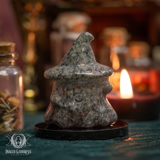 Flame Stone Ghost Witch for Joyful Magick