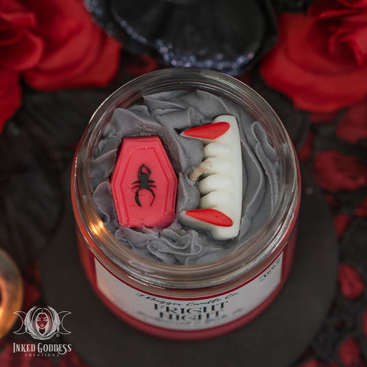 Fright Night Halloween Soy Dessert Candle for Horror Movie Lovers