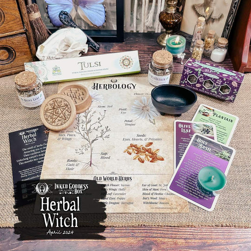 Herbal Witch- April 2024 Inked Goddess Creations Box- One Time Purchase