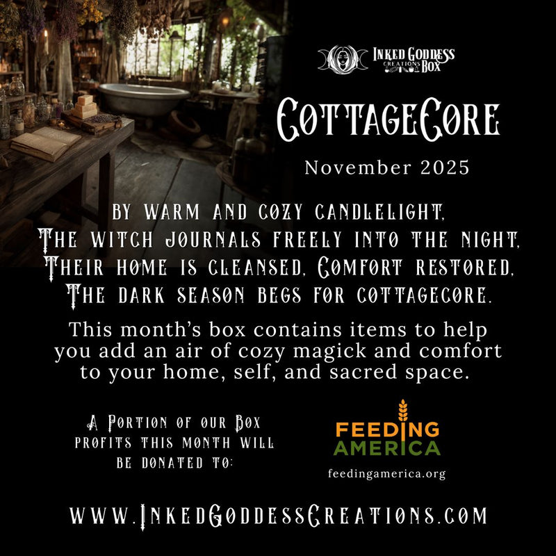 Load image into Gallery viewer, CottageCore- November 2025 Inked Goddess Creations Box Theme