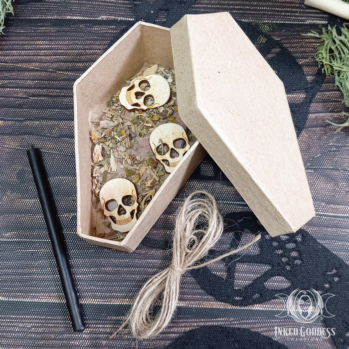 Coffin Spell Kit for Banishing- Eco-Friendly- Dirty Witch- Inked Goddess Creations