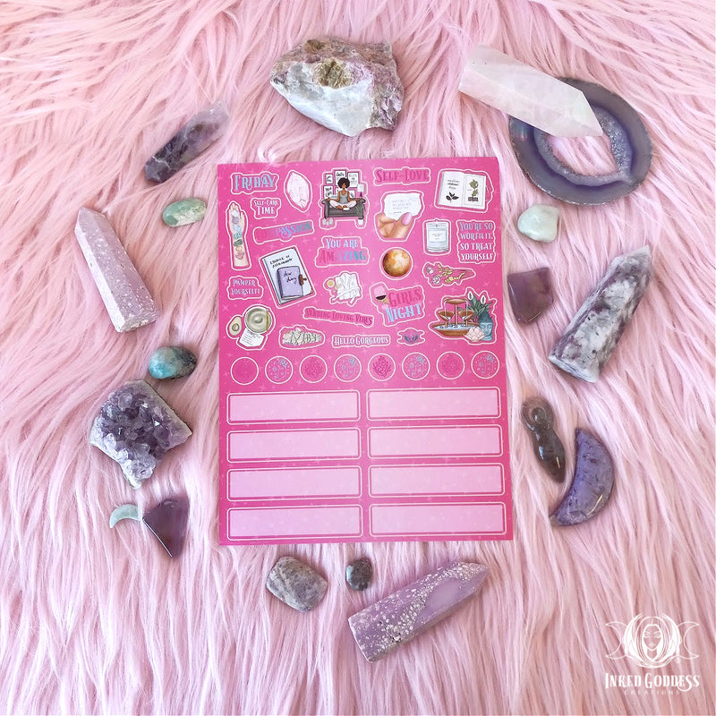 Load image into Gallery viewer, Daily Magick Sticker Sheets - Busy Witch Magick- Inked Goddess Creations