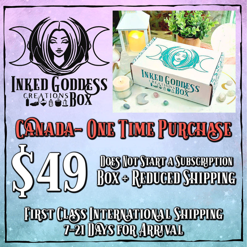 Load image into Gallery viewer, Inked Goddess Creations Box- Canada- Witch Subscription Box- Inked Goddess Creations