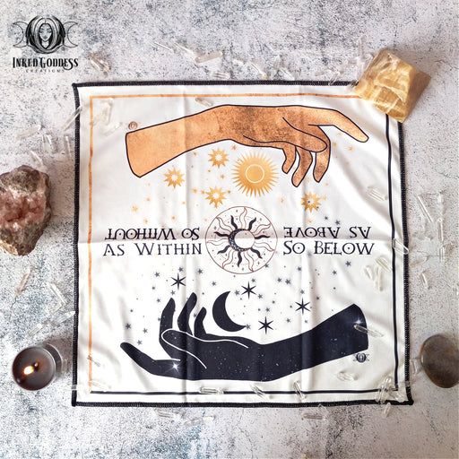 As Above, So Below Altar Cloth- Inked Goddess Creations Exclusive- Inked Goddess Creations