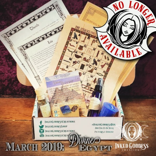 March 2019 Inked Goddess Creations Box: Divine Egypt