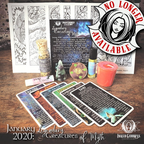 January 2020 Inked Goddess Creations Box: Legendary Creatures of Myth