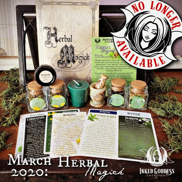 March 2020 Inked Goddess Creations Box: Herbal Magick
