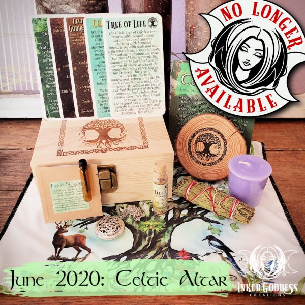 June 2020 Inked Goddess Creations Box: Celtic Altar