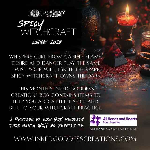 August 2025 Inked Goddess Creations Box: Spicy Witchcraft