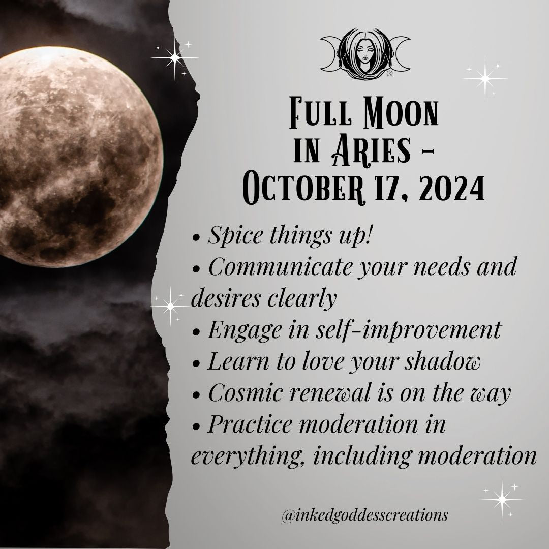 Full Moon in Aries – October 17, 2024 – Inked Goddess Creations