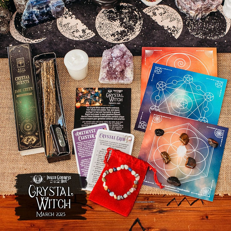 March 2025 Inked Goddess Creations Box: Crystal Witch