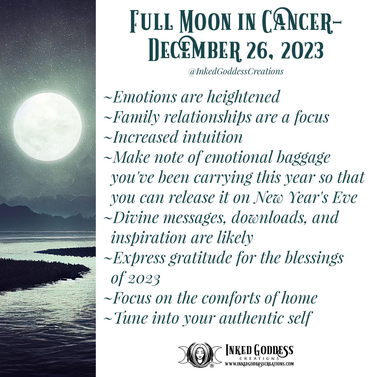 Full Moon in Cancer- December 26, 2023