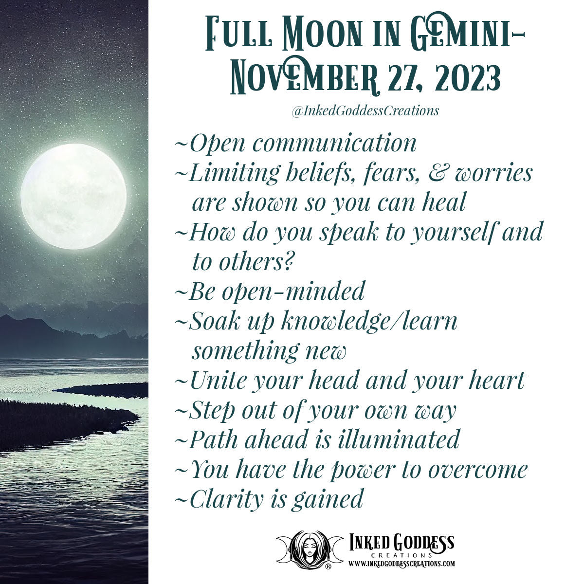Full Moon in Gemini- November 27, 2023