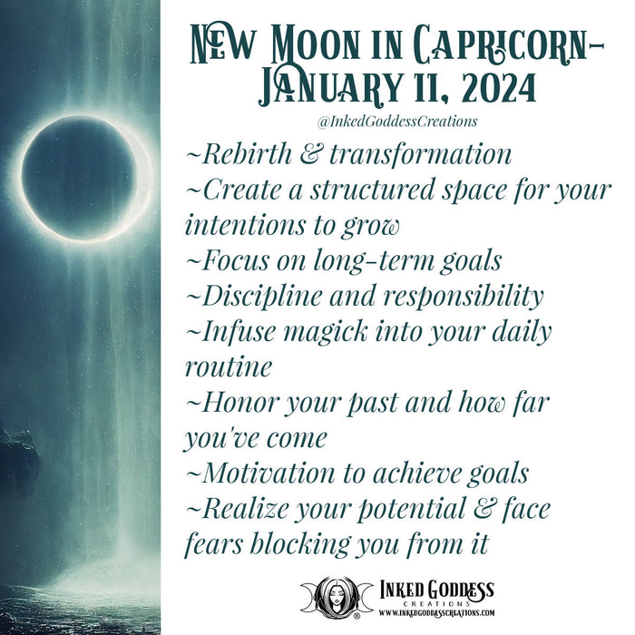 New Moon in Capricorn- January 11, 2024