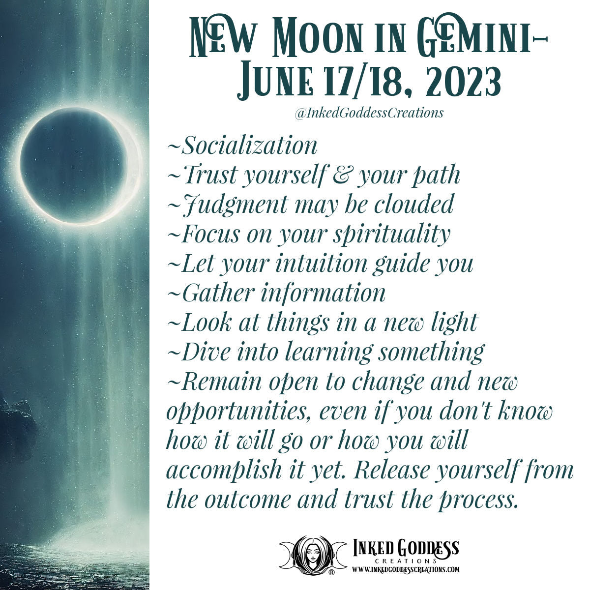 New Moon in Gemini- June 17/18, 2023 – Inked Goddess Creations