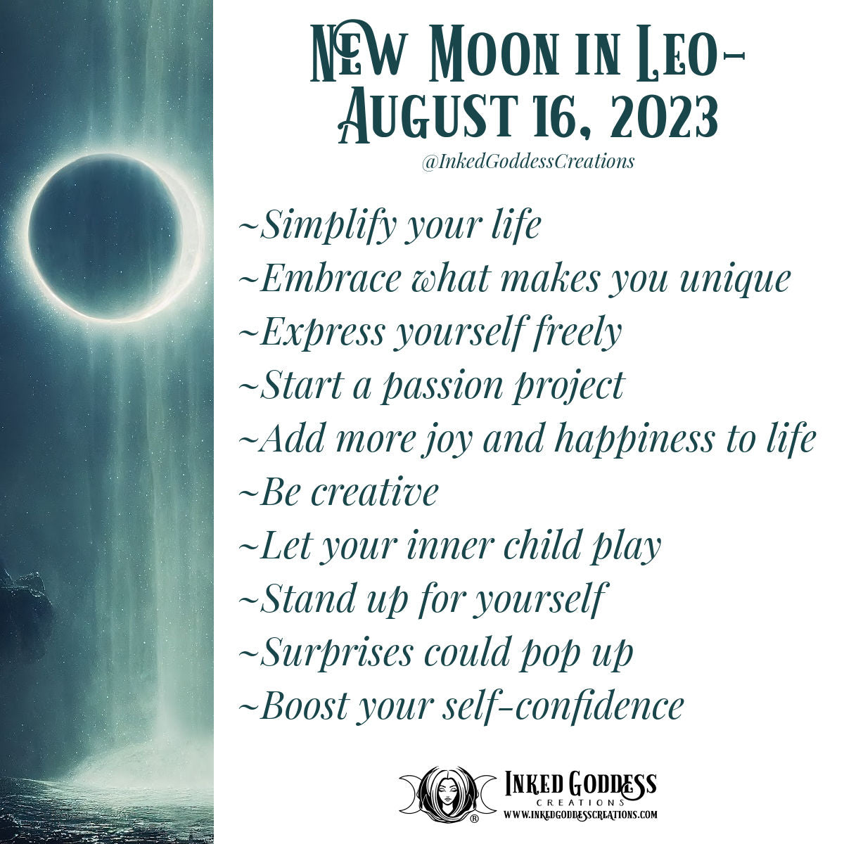 New Moon in Leo- August 16, 2023