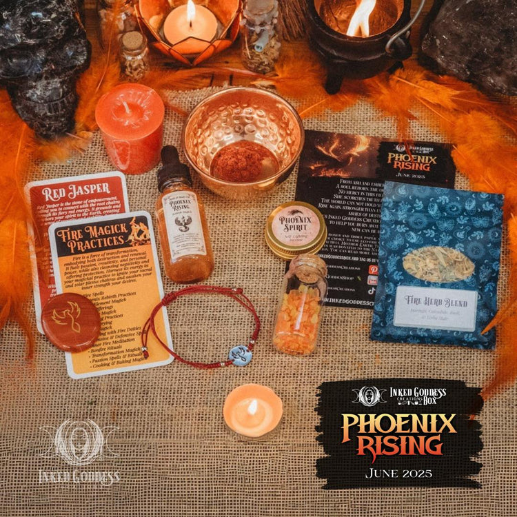 June 2025 Inked Goddess Creations Box: Phoenix Rising