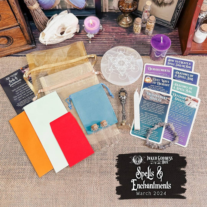 March 2024 Inked Goddess Creations Box: Spells and Enchantments
