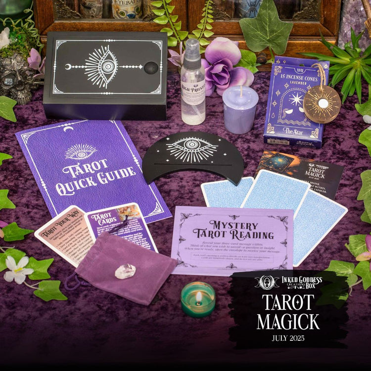 July 2025 Inked Goddess Creations Box: Tarot Magick