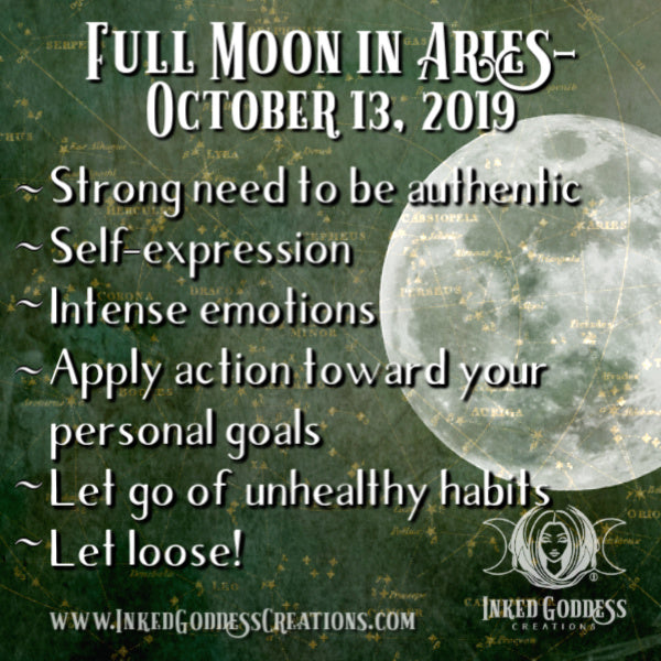 Full Moon in Aries- October 13, 2019 – Inked Goddess Creations