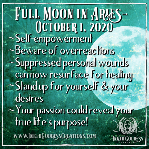 Full Moon in Aries- October 1, 2020 – Inked Goddess Creations