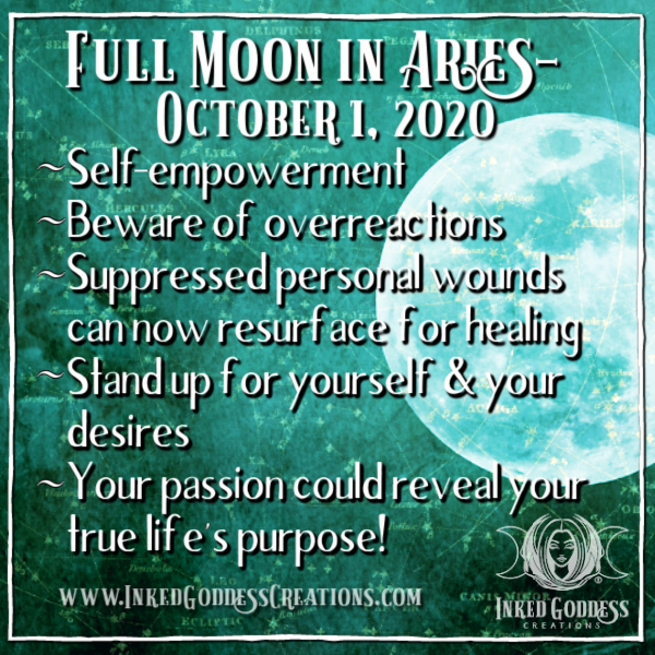Full Moon in Aries- October 1, 2020