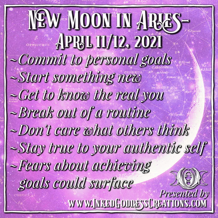 New Moon in Aries- April 11/12, 2021