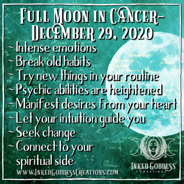 Full Moon in Cancer- December 29, 2020