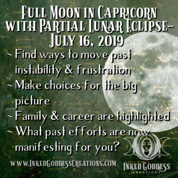 Full Moon in Capricorn with Lunar Eclipse- July 16, 2019 – Inked ...