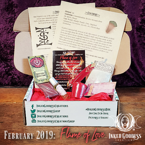 February 2019 Inked Goddess Creations Box: Flame of Love