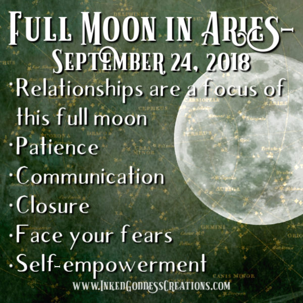 Full Moon in Aries- September 24, 2018
