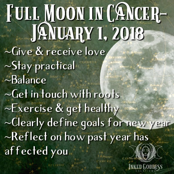 Full Moon in Cancer- January 1, 2018