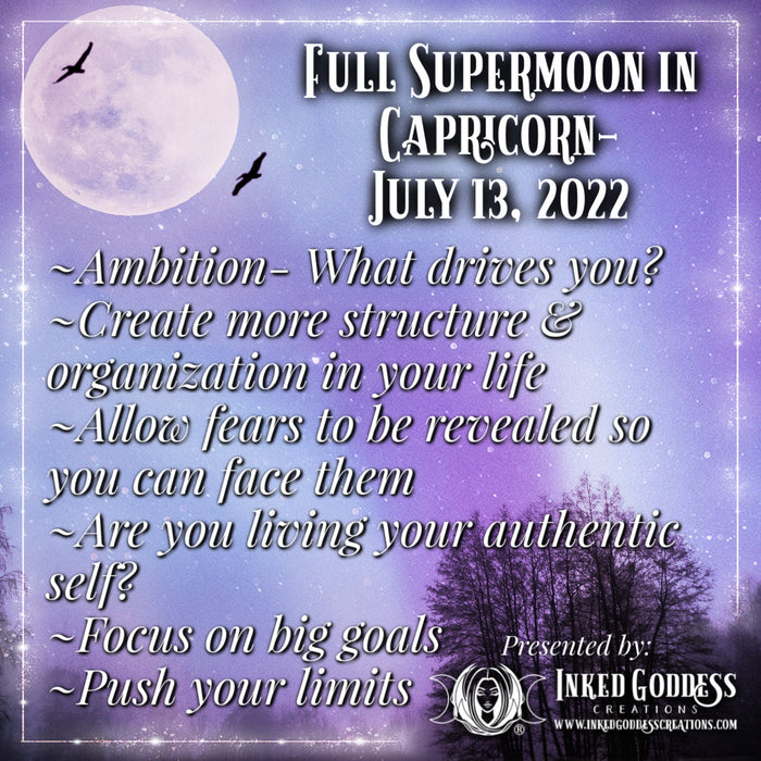 Full Supermoon in Capricorn- July 13, 2022