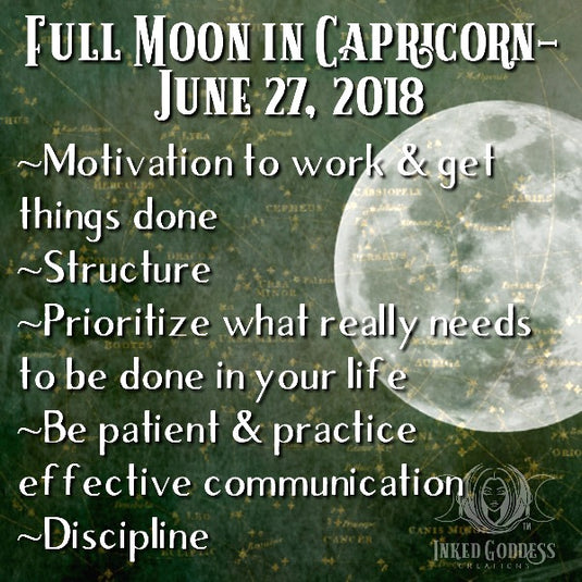 Full Moon in Capricorn- June 27, 2018
