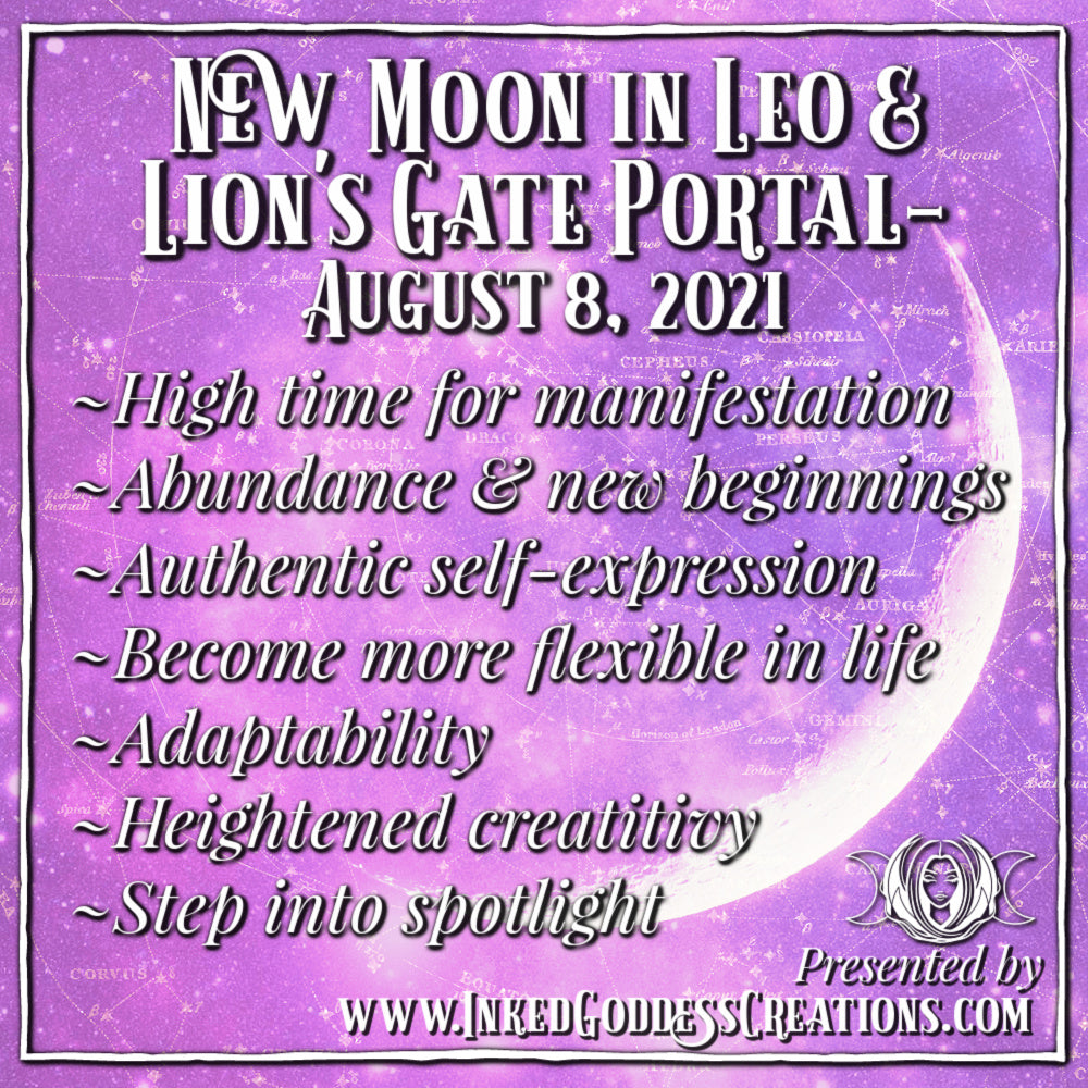 New Moon in Leo & Lion's Gate Portal- August 8, 2021