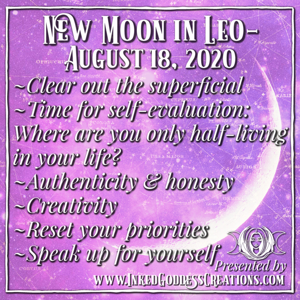 New Moon in Leo- August 18, 2020