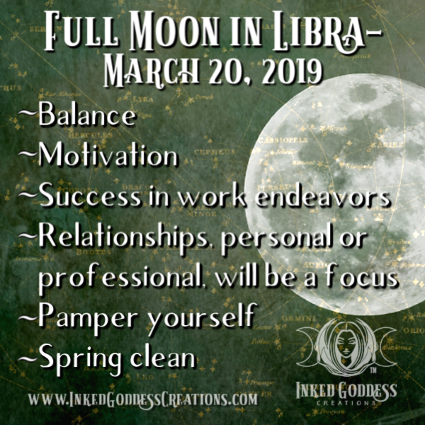 Full Moon in Libra- March 20, 2019