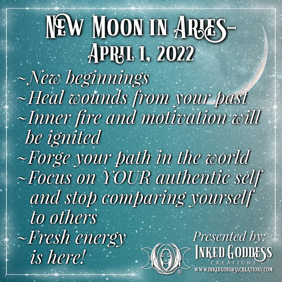 New Moon in Aries- April 1, 2022