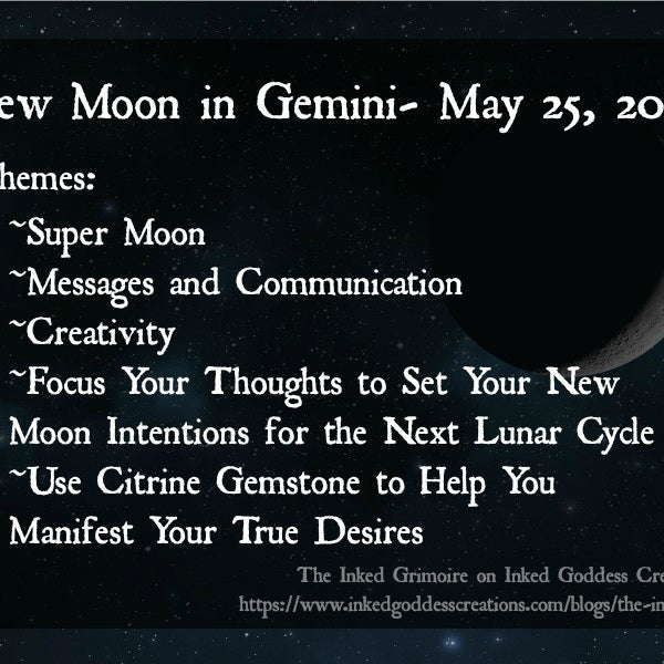 New Moon in Gemini- May 25, 2017