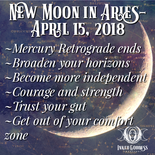 New Moon in Aries- April 15, 2018