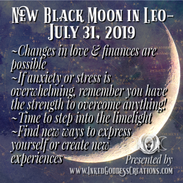 New Moon in Leo- July 31, 2019