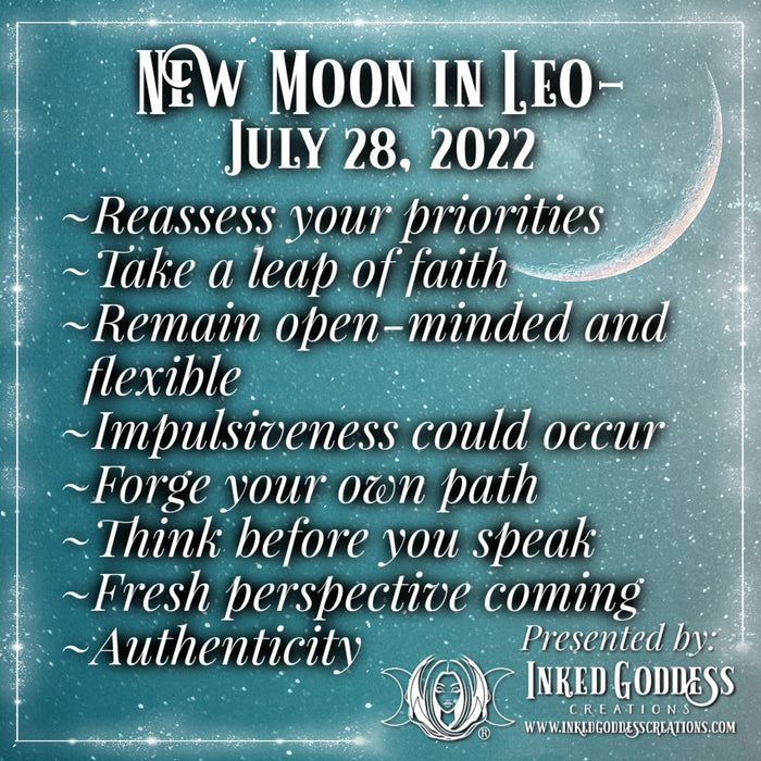 New Moon in Leo- July 28, 2022
